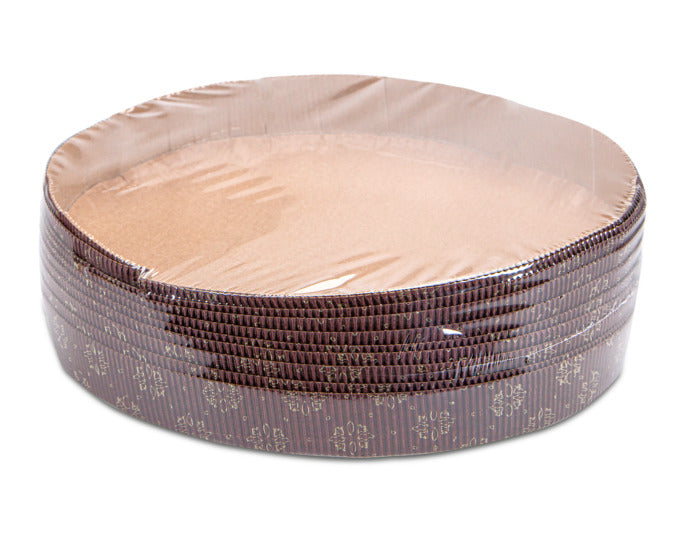 Papier-Backformen Linzer von STÄDTER, 10 Stück, braun, ø 21x2.5 cm, 0.9 l, ideal für Backen und Servieren, hochwertig und praktisch.