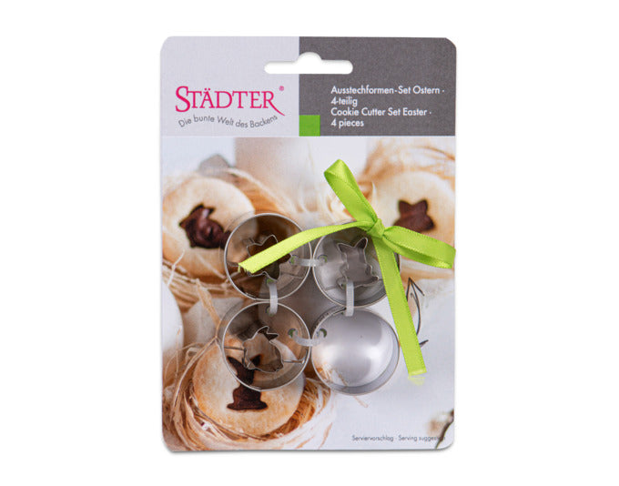STÄDTER Ausstechformen Set Linzer Ostern 4-teilig ø 3 cm Edelstahl in  präsentiert im Onlineshop von KAQTU Design AG. Ausstecher ist von STÄDTER