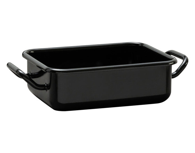 RIESS Mini Back- und Servierform 15x11x5 cm schwarz Emaille in  präsentiert im Onlineshop von KAQTU Design AG. Backform / Backblech ist von RIESS