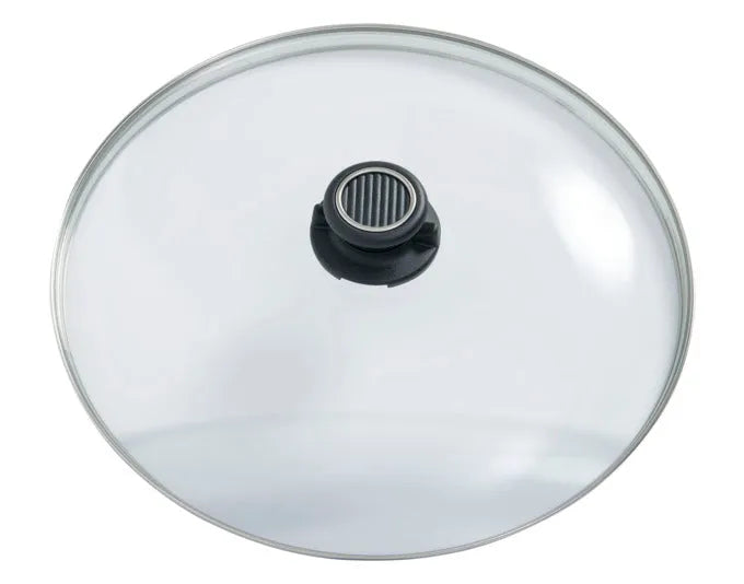 GASTROLUX Glasdeckel Deluxe mit Edelstahlring ø 30 cm in  präsentiert im Onlineshop von KAQTU Design AG. Topf ist von GASTROLUX