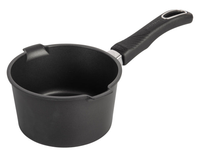 GASTROLUX Milchkochtopf mit Stiel ohne Deckel Induktion ø 16 cm in  präsentiert im Onlineshop von KAQTU Design AG. Kanne ist von GASTROLUX