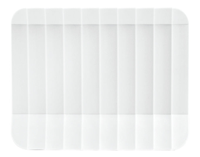 Eleganter Serviettenhalter aus weißem Arca-Material, 15x4.5x12 cm, ideal für stilvolle Tischdekorationen.