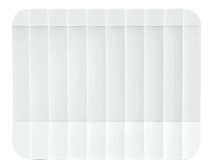 Eleganter Serviettenhalter aus weißem Arca-Material, 15x4.5x12 cm, ideal für stilvolle Tischdekorationen.