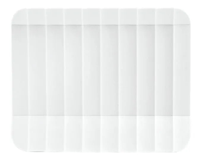 Eleganter Serviettenhalter aus weißem Arca-Material, 15x4.5x12 cm, ideal für stilvolle Tischdekorationen.