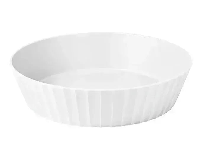 BLIM PLUS Schüssel Hera Gr. L ø 25 cm H 6 cm weiss in  präsentiert im Onlineshop von KAQTU Design AG. Schale ist von BLIMPLUS