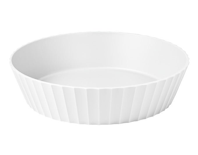 BLIM PLUS Schüssel Hera Gr. L ø 25 cm H 6 cm weiss in  präsentiert im Onlineshop von KAQTU Design AG. Schale ist von BLIMPLUS