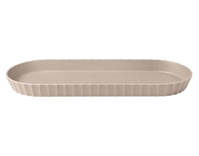 BLIM PLUS Tablett Minerva Gr. M 37.5x15 cm moka grey in  präsentiert im Onlineshop von KAQTU Design AG. Tablett ist von BLIMPLUS