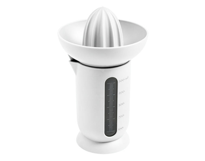 BLIM PLUS Zitruspresse Ufo 0.50 l 2-teilig weiss in  präsentiert im Onlineshop von KAQTU Design AG. Küchenhelfer ist von BLIMPLUS