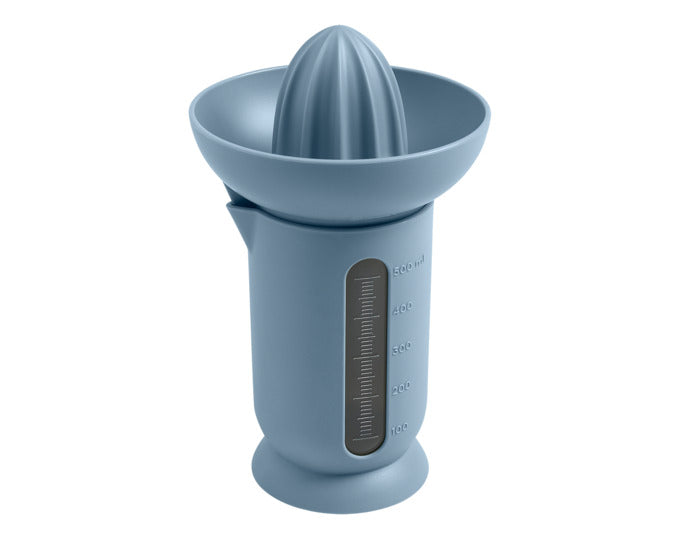 BLIM PLUS Zitruspresse Ufo 0.50 l 2-teilig blau in  präsentiert im Onlineshop von KAQTU Design AG. Küchenhelfer ist von BLIMPLUS