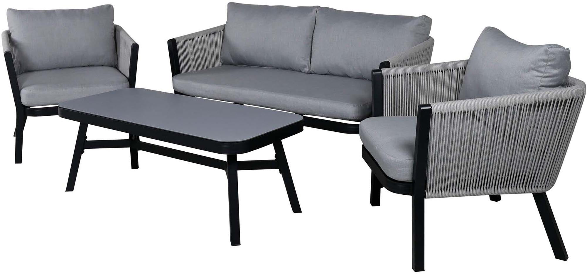 Virya Sofa Outdoorset 120cm in Grau präsentiert im Onlineshop von KAQTU Design AG. Loungeset ist von Venture Home