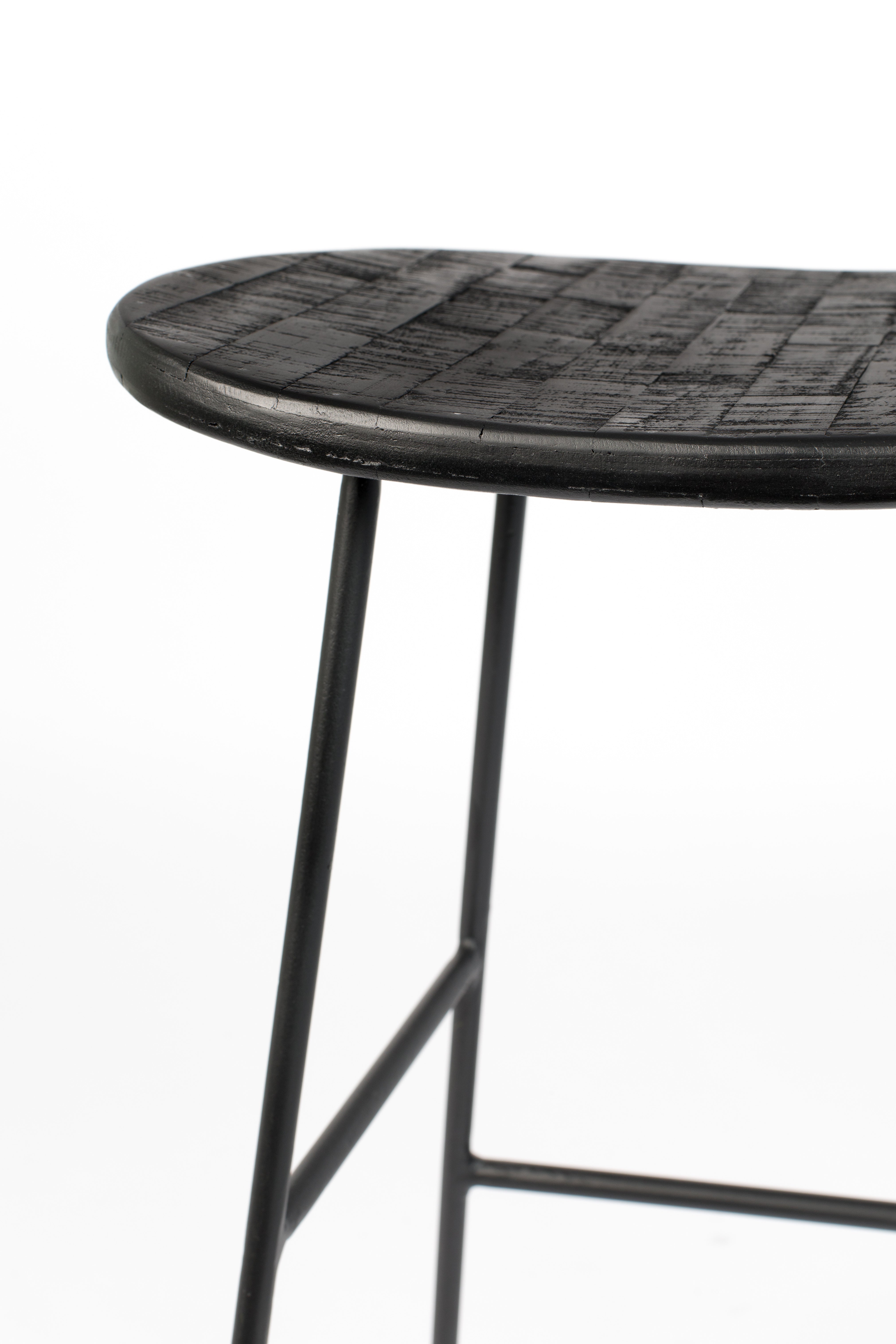 Barhocker Tangle in Schwarz präsentiert im Onlineshop von KAQTU Design AG. Barhocker ist von White Label Living