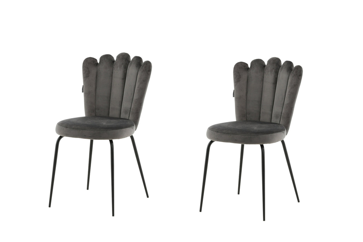 Limhamn Stuhl in Grau präsentiert im Onlineshop von KAQTU Design AG. Stuhl ist von Furniture Fashion