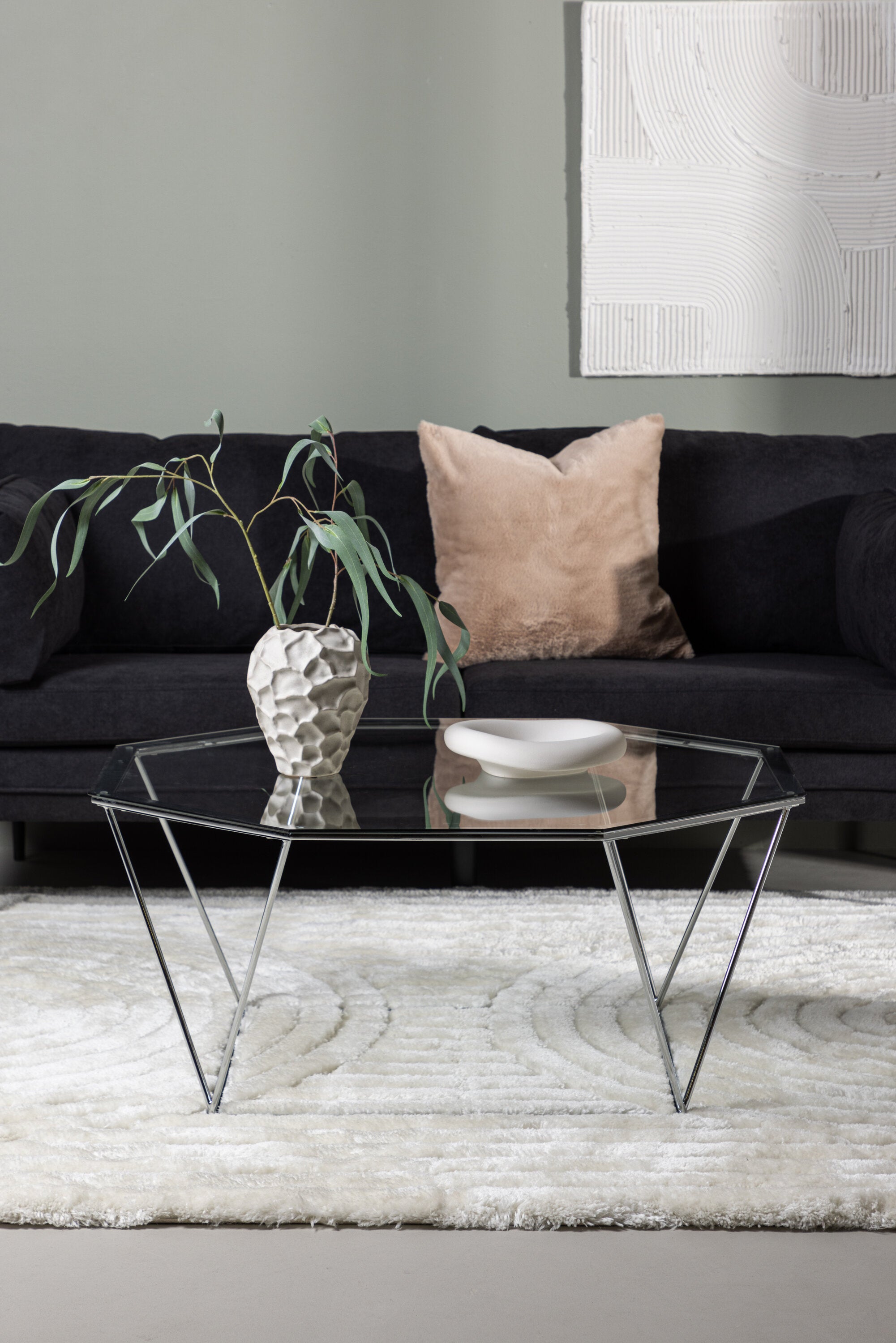 Österlen Coffee Tisch in Transparent präsentiert im Onlineshop von KAQTU Design AG. Beistelltisch ist von Furniture Fashion