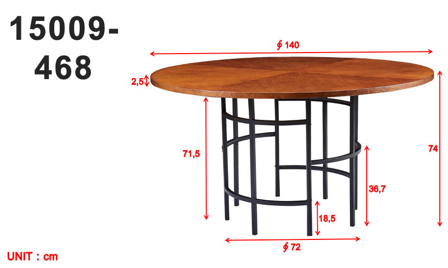 Copenhagen Esstisch in Braun präsentiert im Onlineshop von KAQTU Design AG. Esstisch ist von Furniture Fashion