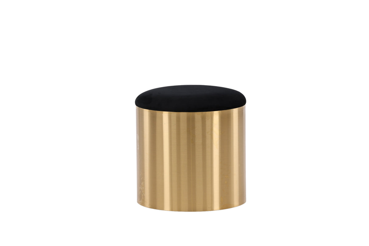 Puff Hocker in Gold präsentiert im Onlineshop von KAQTU Design AG. Pouf ist von Furniture Fashion
