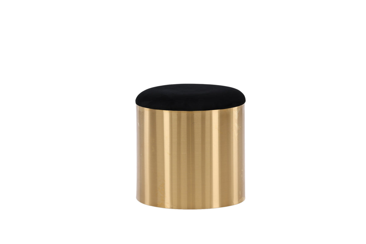 Puff Hocker in Gold präsentiert im Onlineshop von KAQTU Design AG. Pouf ist von Furniture Fashion