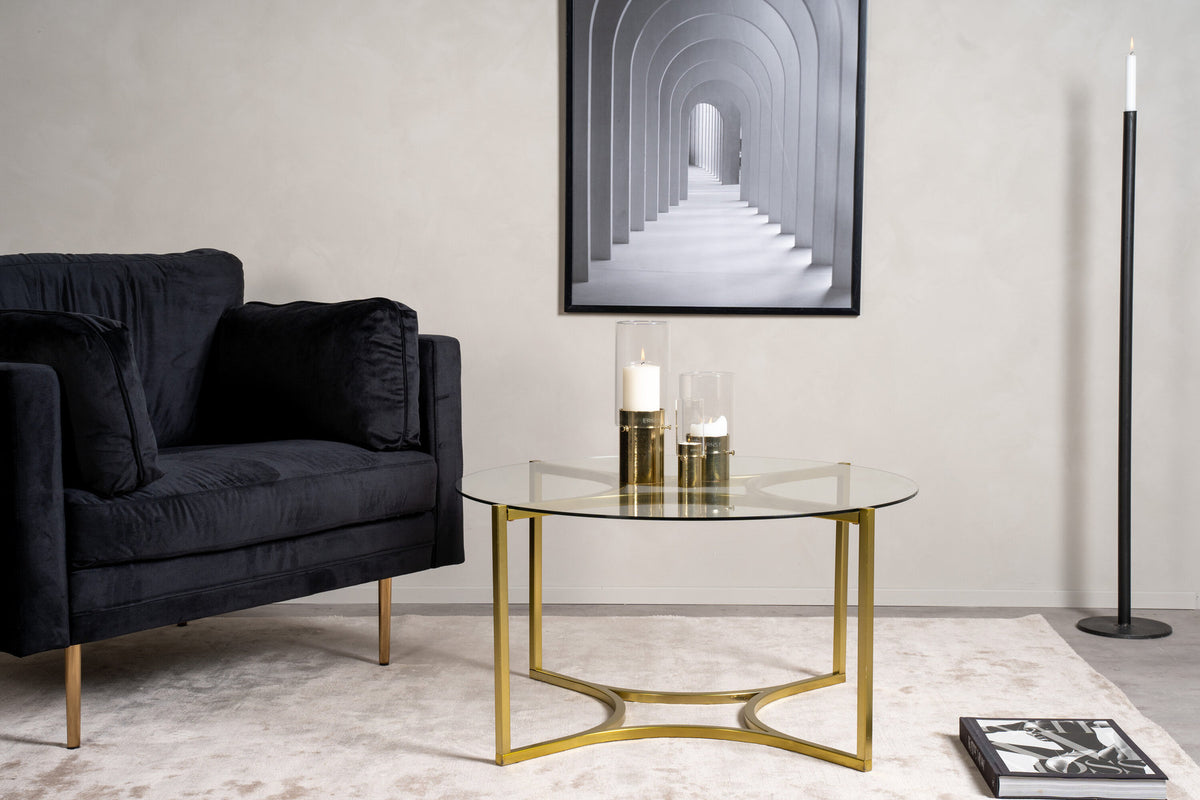 Kivik Beistelltisch in Gold präsentiert im Onlineshop von KAQTU Design AG. Beistelltisch ist von Furniture Fashion