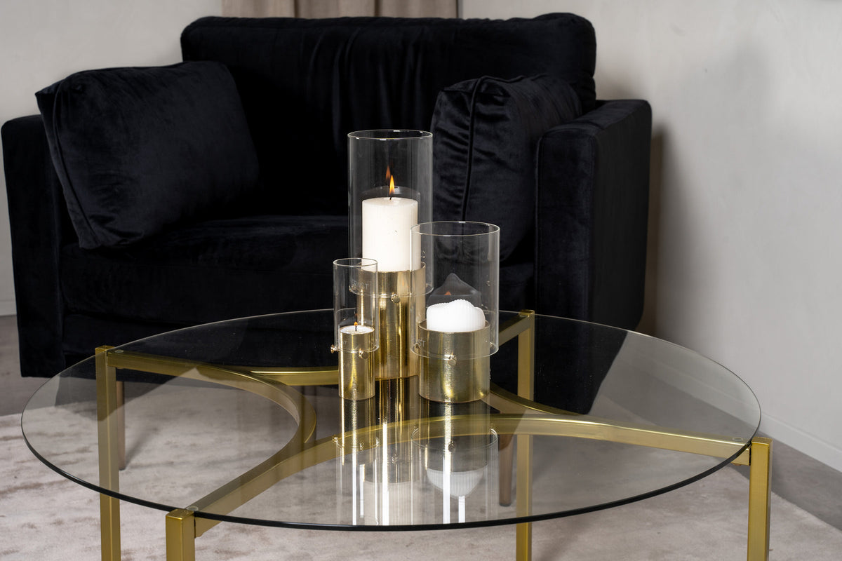 Kivik Beistelltisch in Gold präsentiert im Onlineshop von KAQTU Design AG. Beistelltisch ist von Furniture Fashion