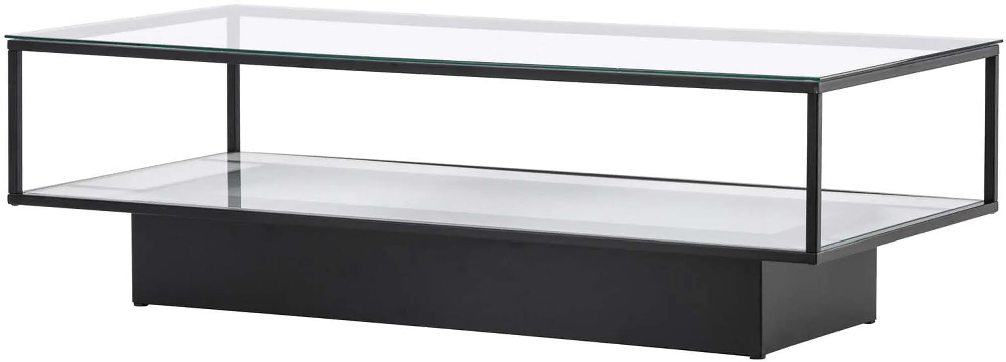 Maglehem Beistelltisch: Modernes Design aus Glas und Metall.