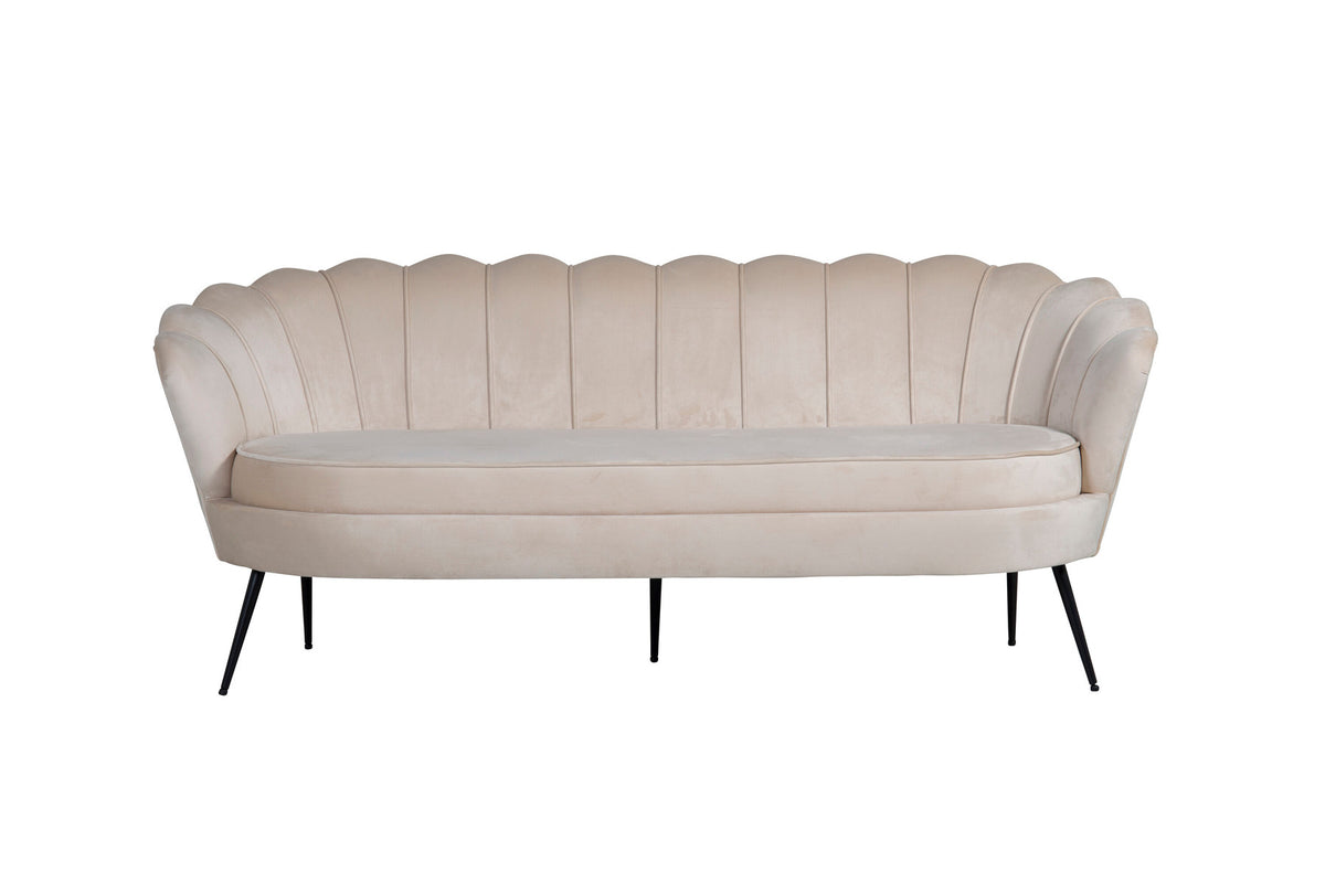 Calais Sofa in Beige präsentiert im Onlineshop von KAQTU Design AG. 3er Sofa ist von Venture Home