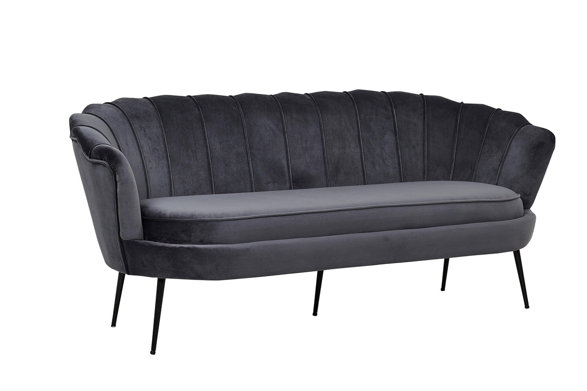 Calais Sofa in Dunkelgrau präsentiert im Onlineshop von KAQTU Design AG. 3er Sofa ist von Venture Home