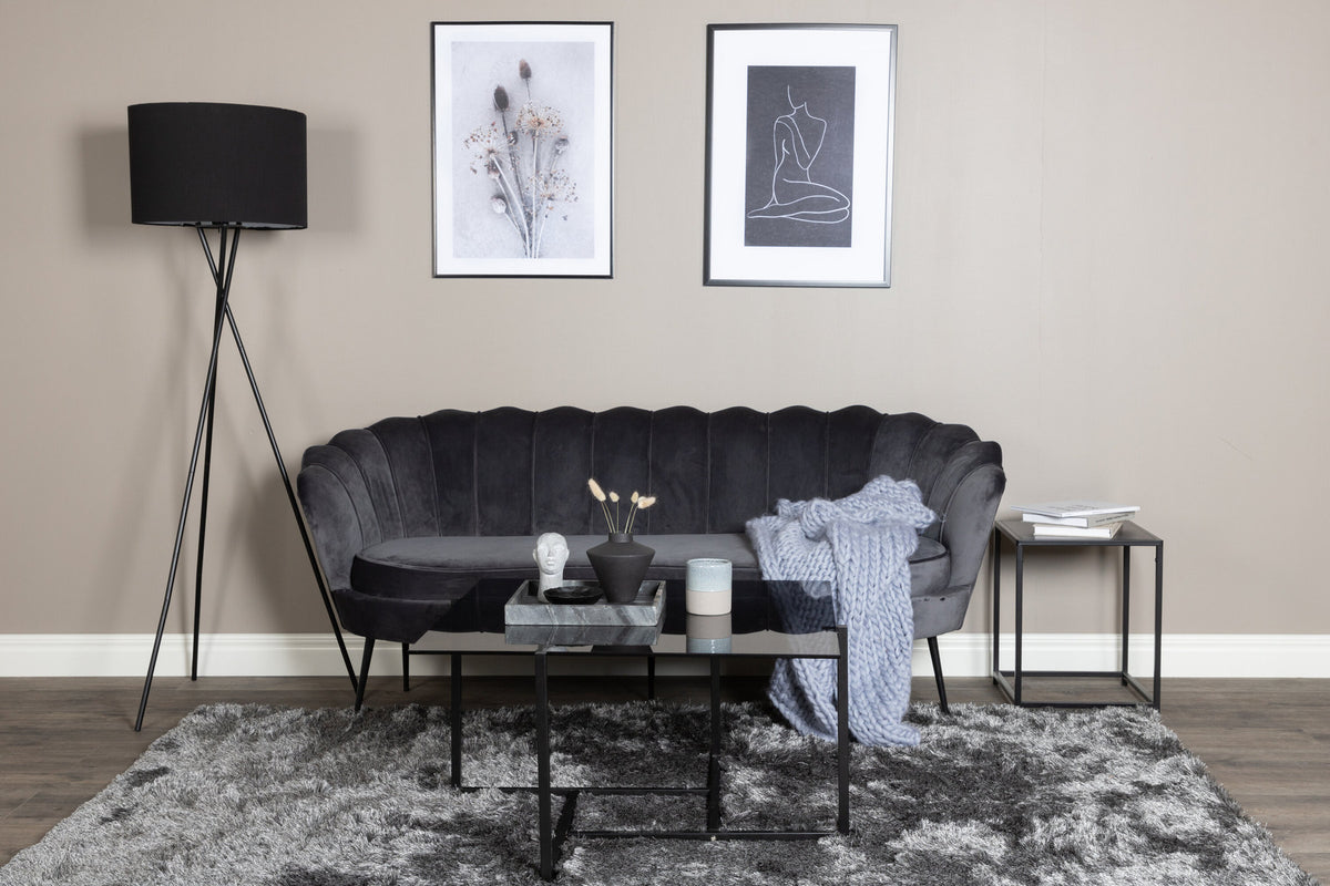 Calais Sofa in Dunkelgrau präsentiert im Onlineshop von KAQTU Design AG. 3er Sofa ist von Venture Home