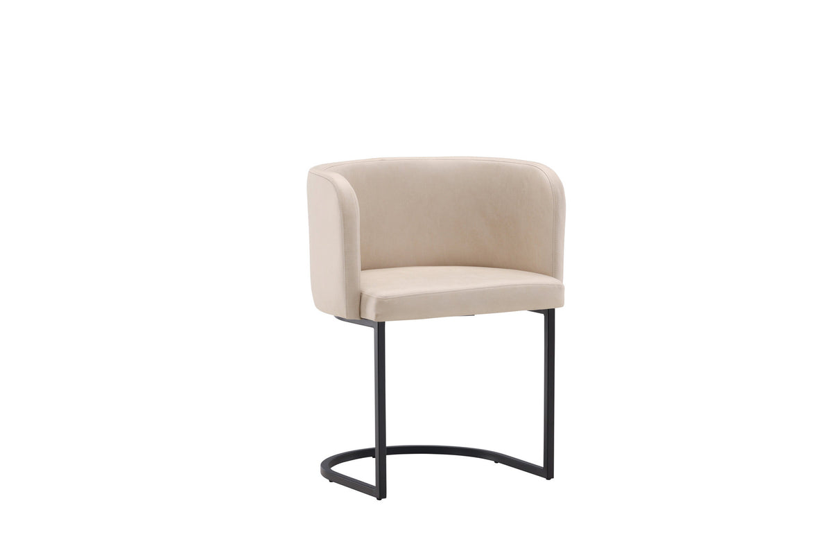 Simrishamn Stuhl in Beige präsentiert im Onlineshop von KAQTU Design AG. Schalenstuhl mit Armlehne ist von Furniture Fashion