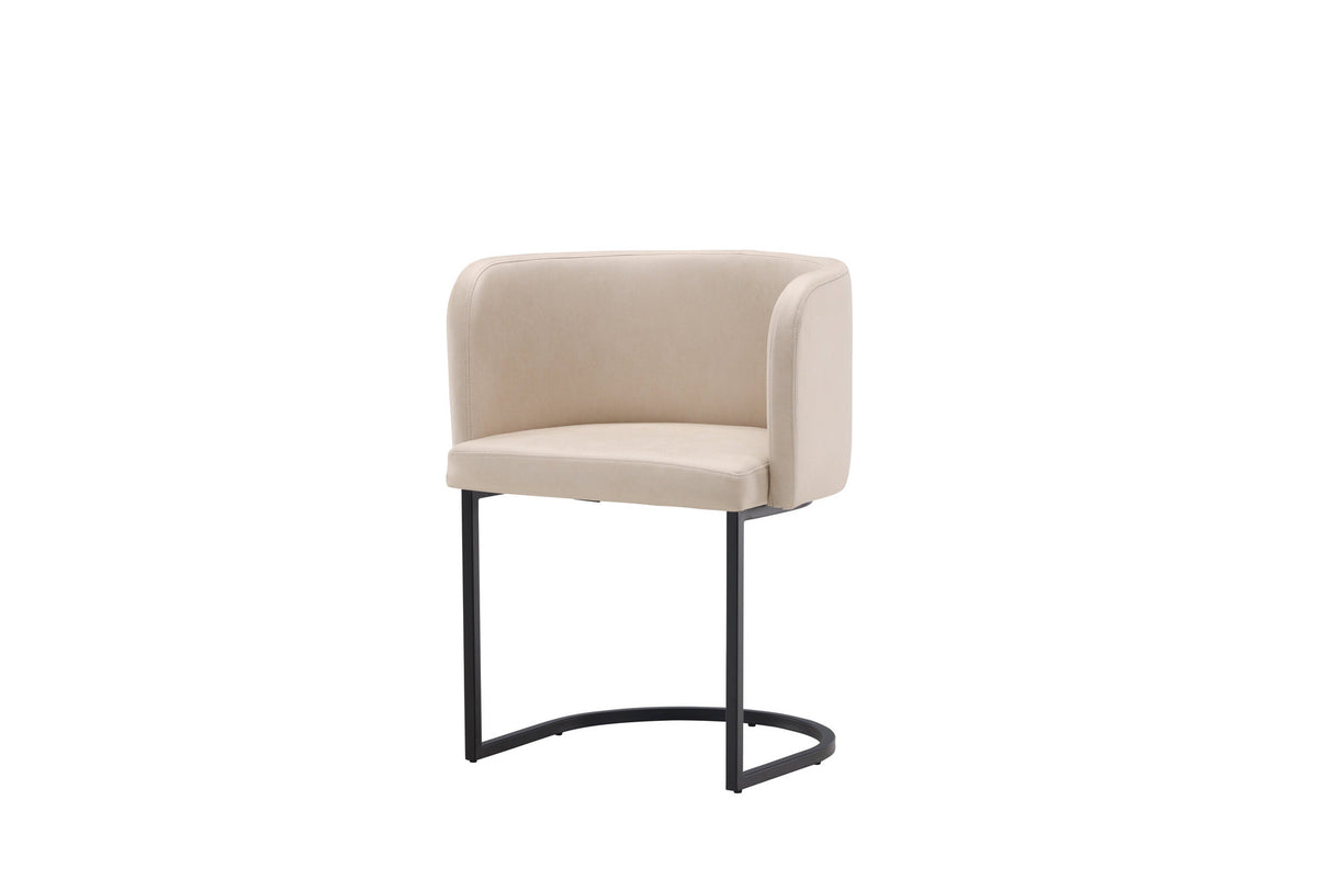 Simrishamn Stuhl in Beige präsentiert im Onlineshop von KAQTU Design AG. Schalenstuhl mit Armlehne ist von Furniture Fashion