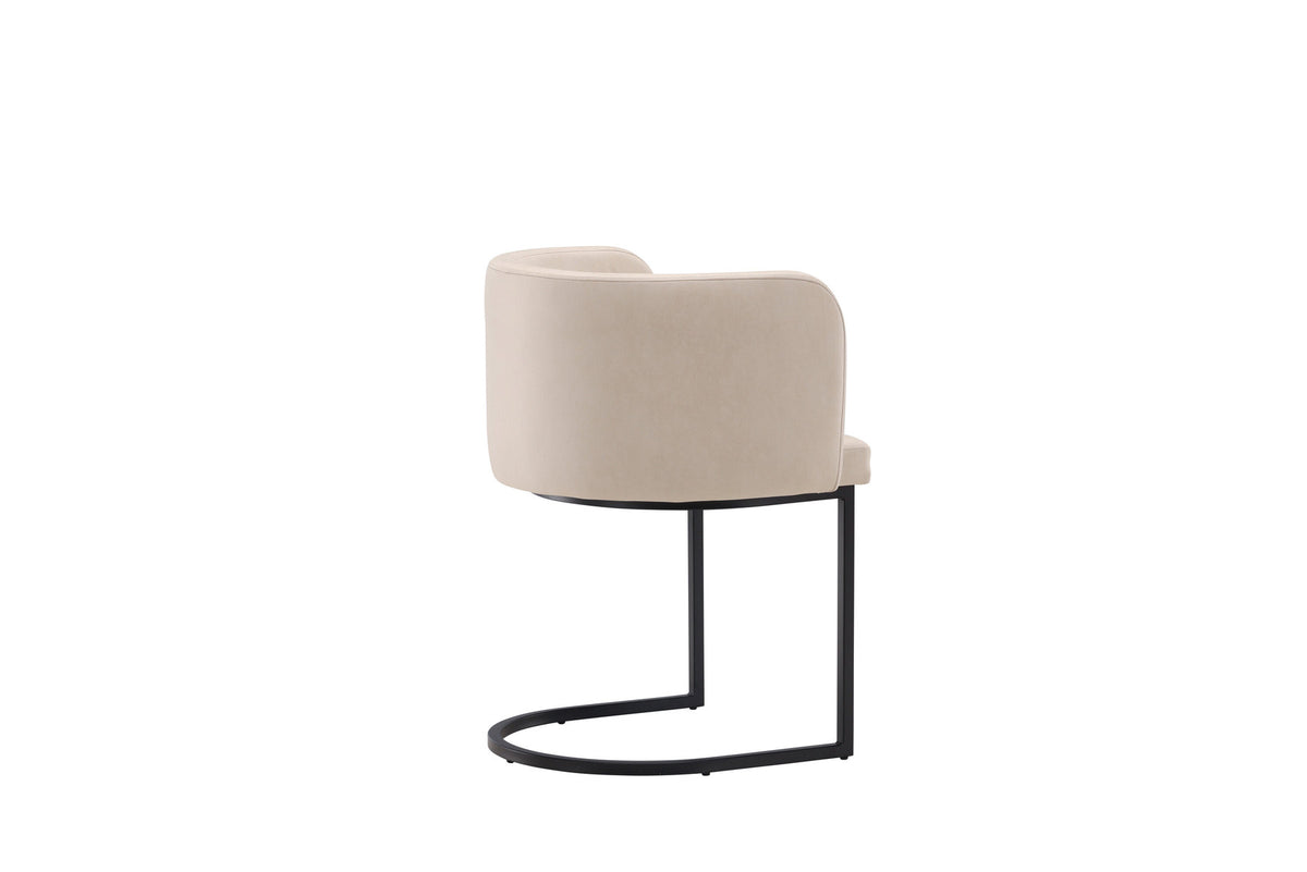 Simrishamn Stuhl in Beige präsentiert im Onlineshop von KAQTU Design AG. Schalenstuhl mit Armlehne ist von Furniture Fashion