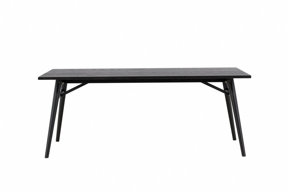 Sleek ausziehbarer Tisch in Schwarz präsentiert im Onlineshop von KAQTU Design AG. Esstisch ist von Venture Home