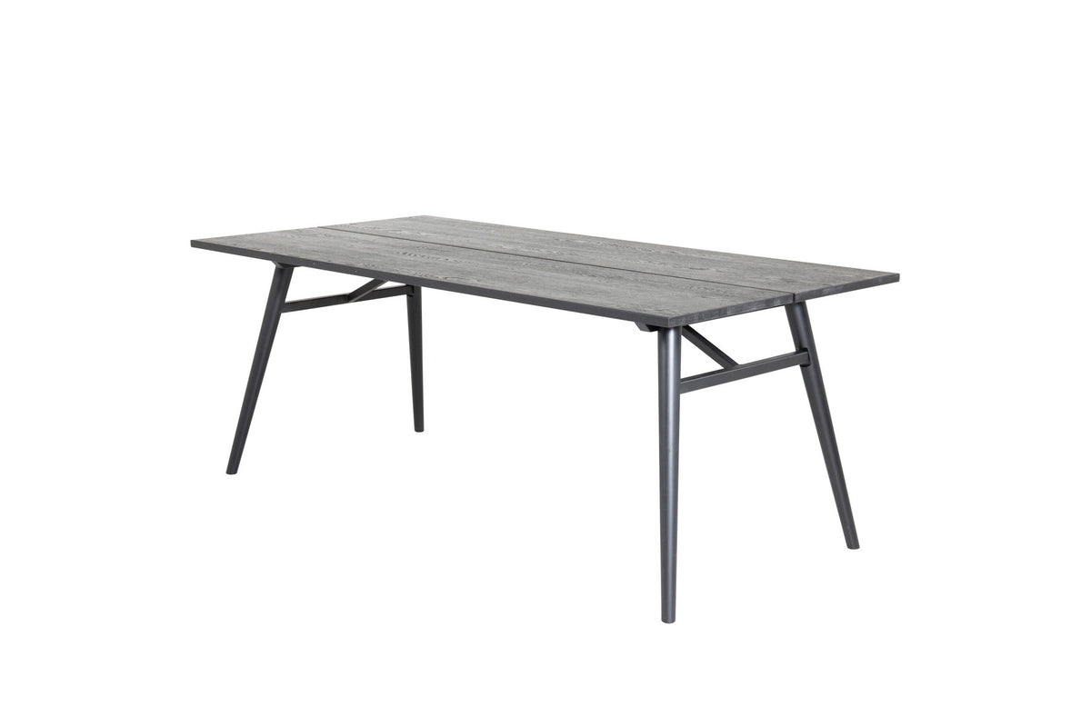 Sleek ausziehbarer Tisch in Schwarz präsentiert im Onlineshop von KAQTU Design AG. Esstisch ist von Venture Home