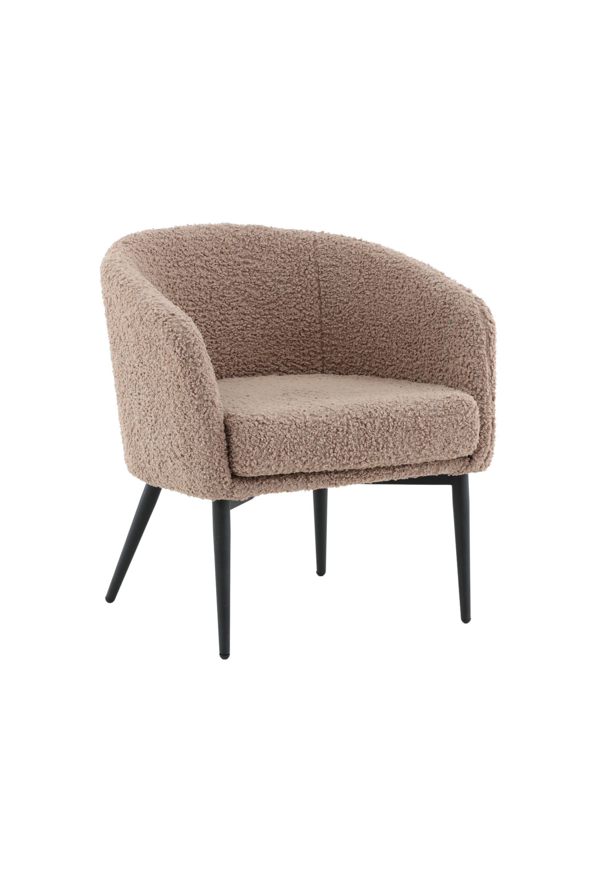 Fluffy Single Sofa in Braun präsentiert im Onlineshop von KAQTU Design AG. Sessel mit Armlehnen ist von Venture Home