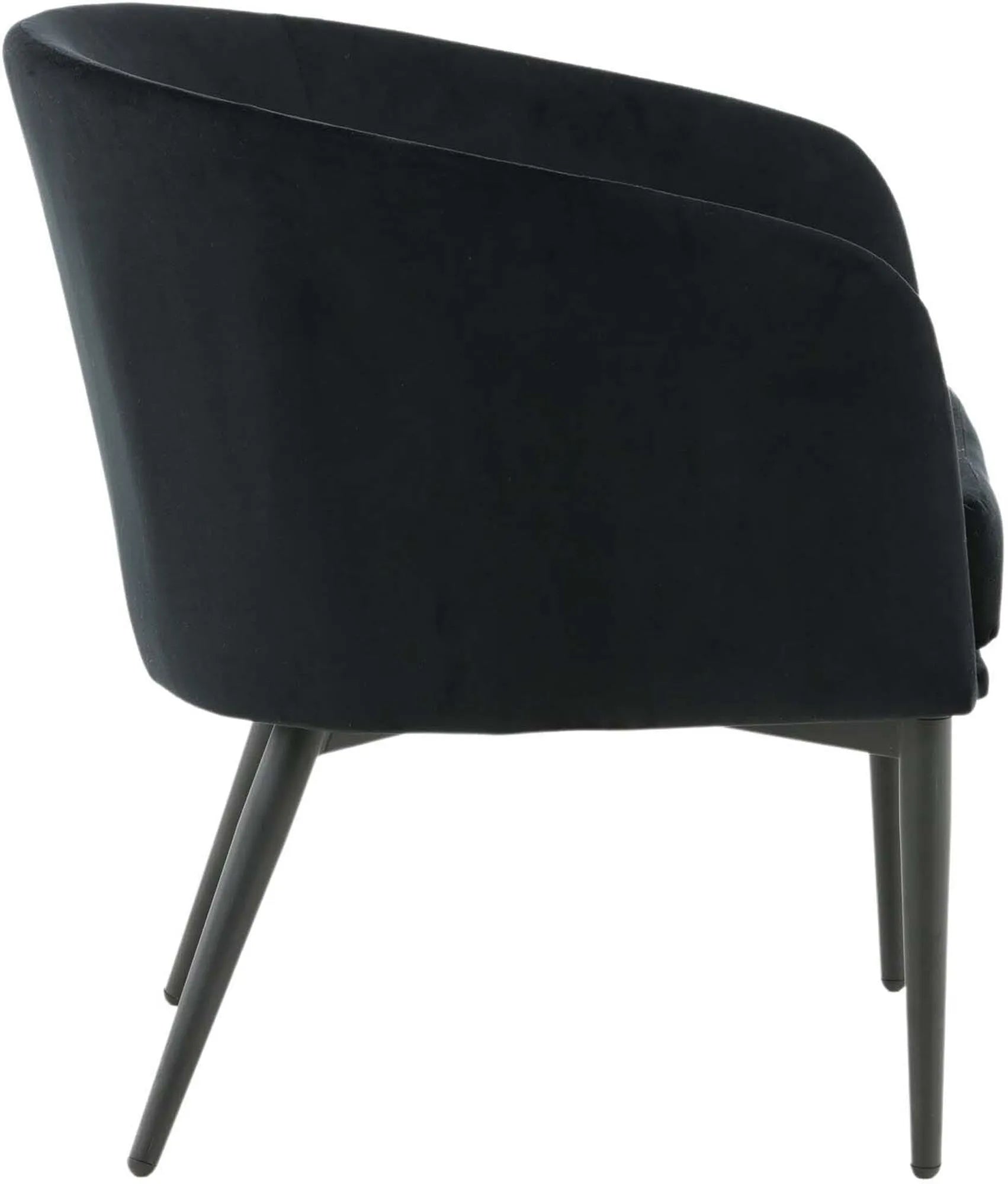 Elegantes Fluffy Single Sofa in Schwarz, luxuriöser Samt, stabiler Eisenrahmen, ideal für stilvolle Entspannung.