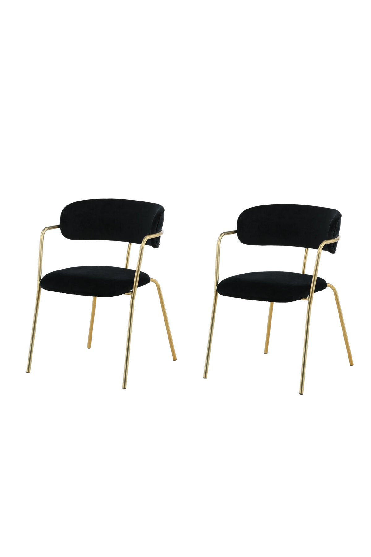 Arrow Armlehnstuhl in Schwarz/Gold präsentiert im Onlineshop von KAQTU Design AG. Stuhl mit Armlehne ist von Venture Home