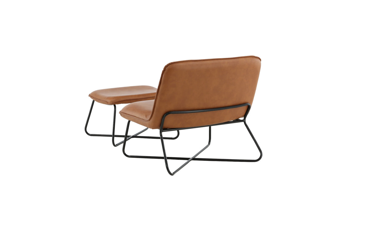 X-Lounge Stuhl in Braun präsentiert im Onlineshop von KAQTU Design AG. Sessel ist von Venture Home