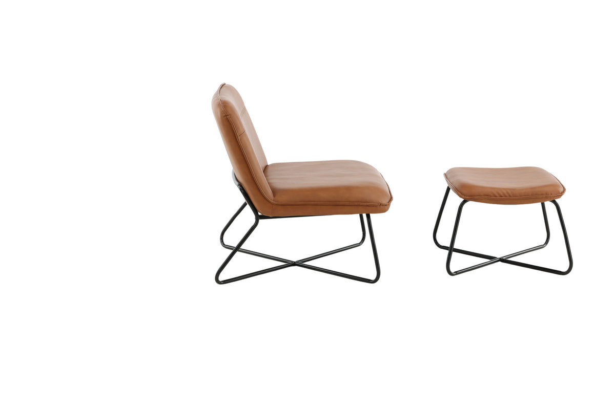X-Lounge Stuhl in Braun präsentiert im Onlineshop von KAQTU Design AG. Sessel ist von Venture Home