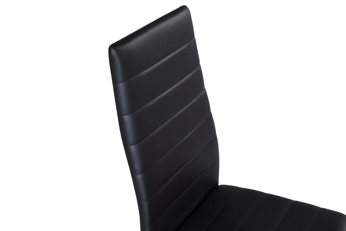 Slim Esszimmerstuhl in Schwarz präsentiert im Onlineshop von KAQTU Design AG. Stuhl ist von Venture Home