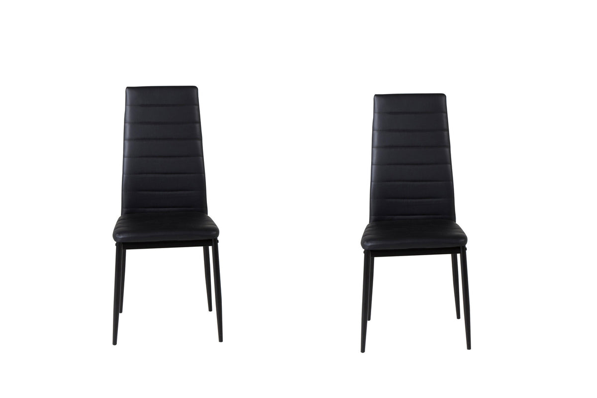 Slim Esszimmerstuhl in Schwarz präsentiert im Onlineshop von KAQTU Design AG. Stuhl ist von Venture Home