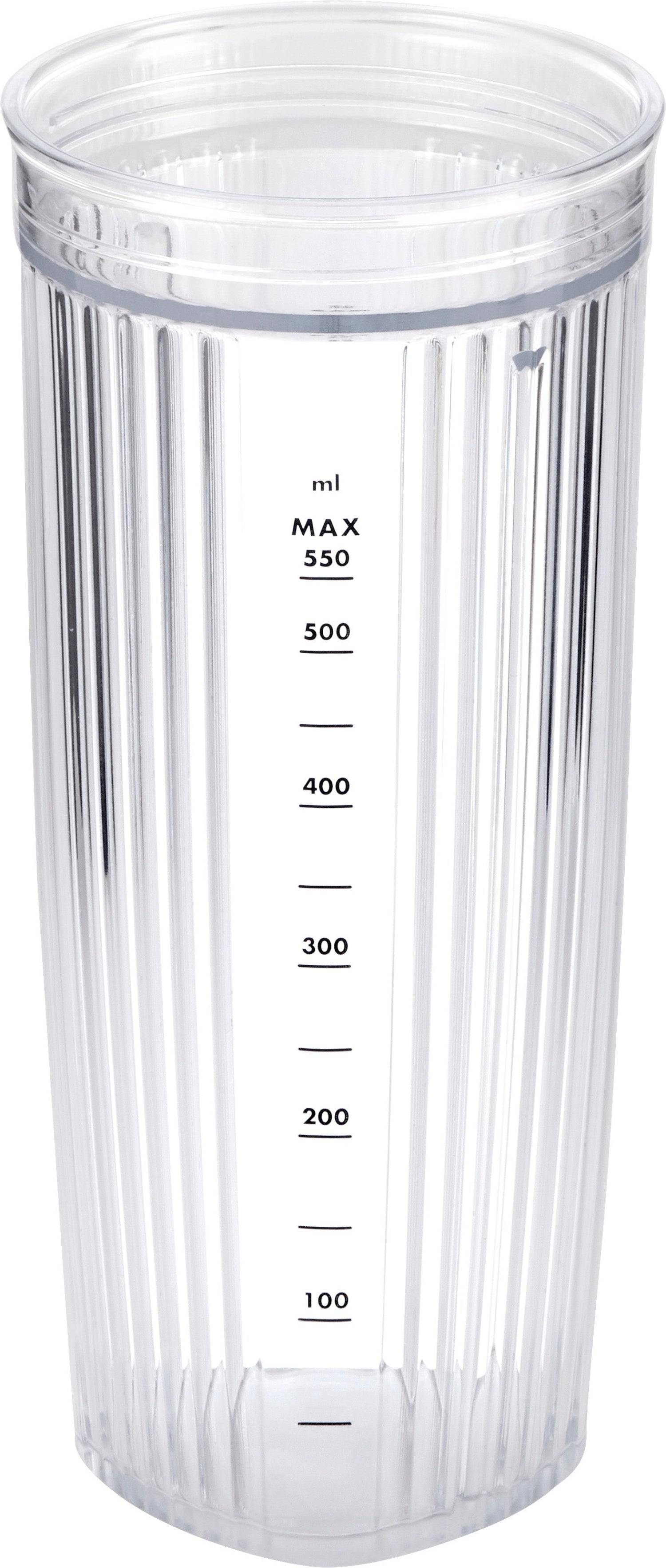 Conteneur pour un mélangeur comprenant une couverture de 550 ml blanc