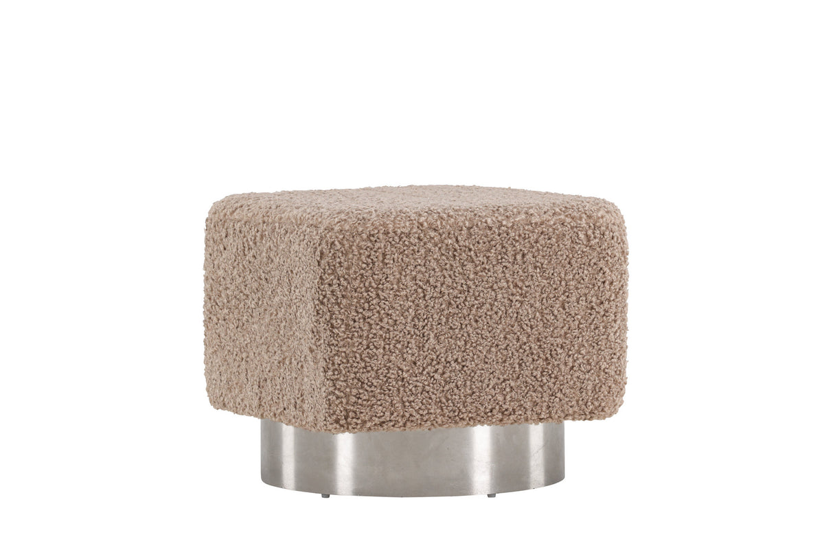 Newton Hocker in Braun präsentiert im Onlineshop von KAQTU Design AG. Pouf ist von Venture Home