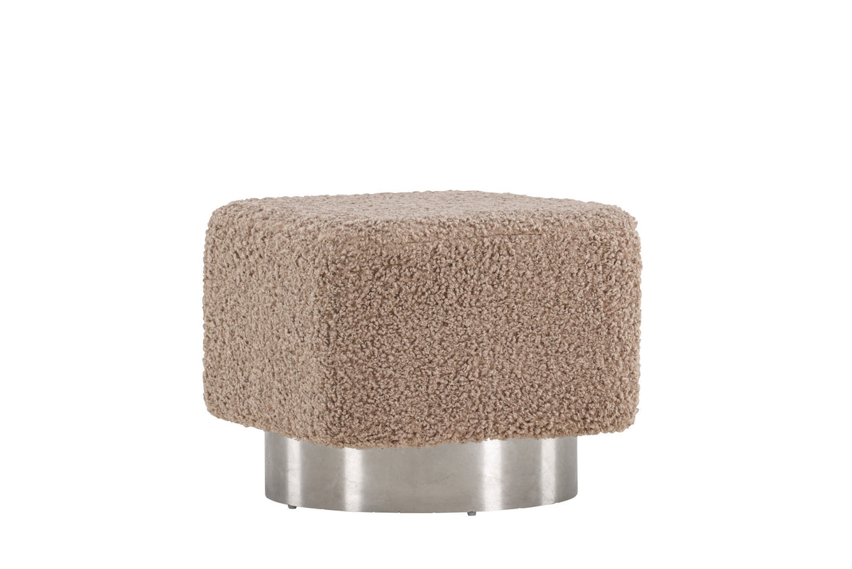 Newton Hocker in Braun präsentiert im Onlineshop von KAQTU Design AG. Pouf ist von Venture Home