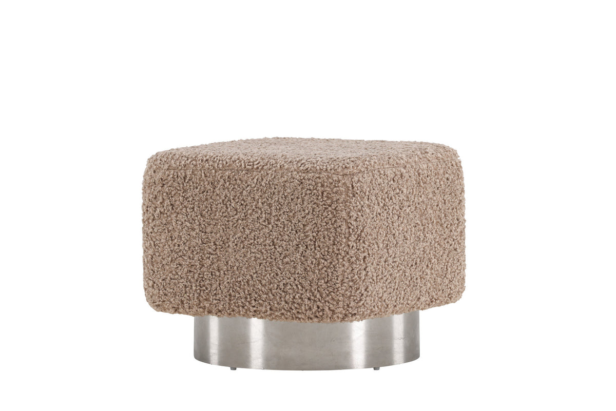 Newton Hocker in Braun präsentiert im Onlineshop von KAQTU Design AG. Pouf ist von Venture Home