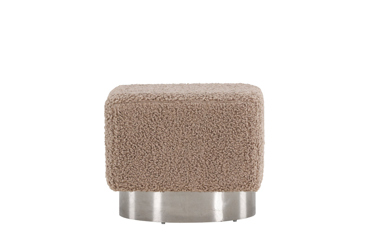 Newton Hocker in Braun präsentiert im Onlineshop von KAQTU Design AG. Pouf ist von Venture Home