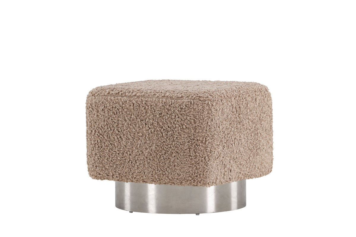 Newton Hocker in Braun präsentiert im Onlineshop von KAQTU Design AG. Pouf ist von Venture Home