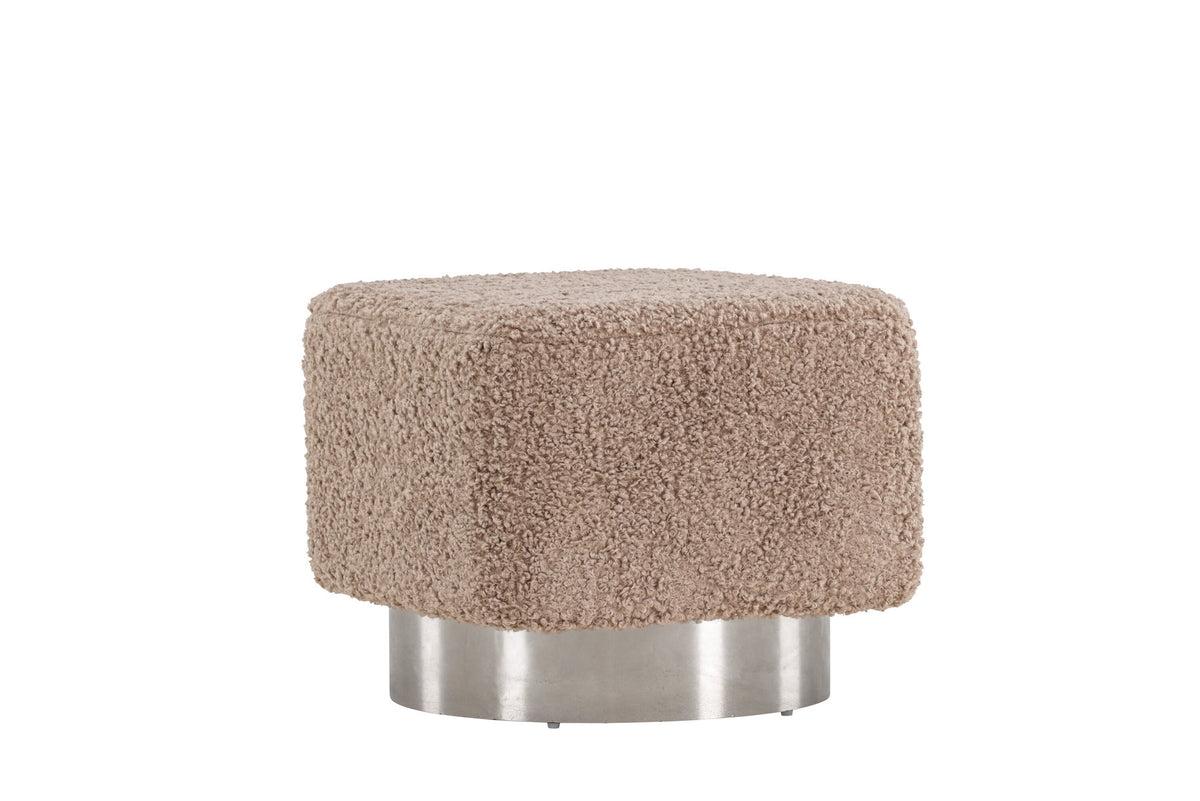 Newton Hocker in Braun präsentiert im Onlineshop von KAQTU Design AG. Pouf ist von Venture Home