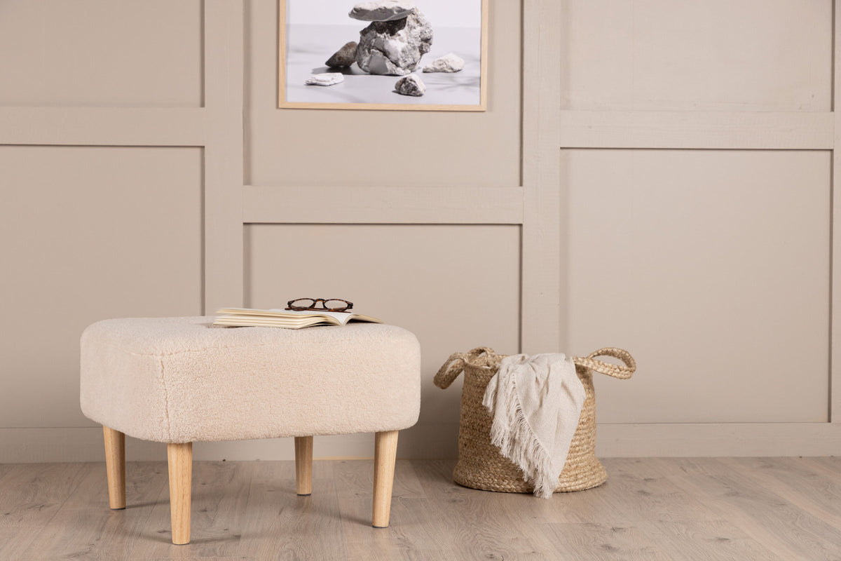 Salina Ottomane / Pouf in Weiss präsentiert im Onlineshop von KAQTU Design AG. Pouf ist von Venture Home