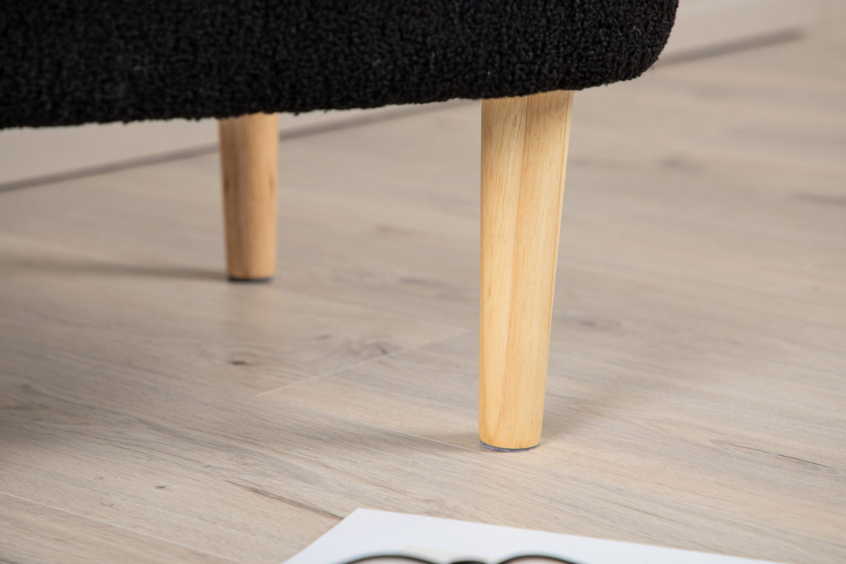 Salina Ottomane / Pouf in Schwarz präsentiert im Onlineshop von KAQTU Design AG. Pouf ist von Venture Home
