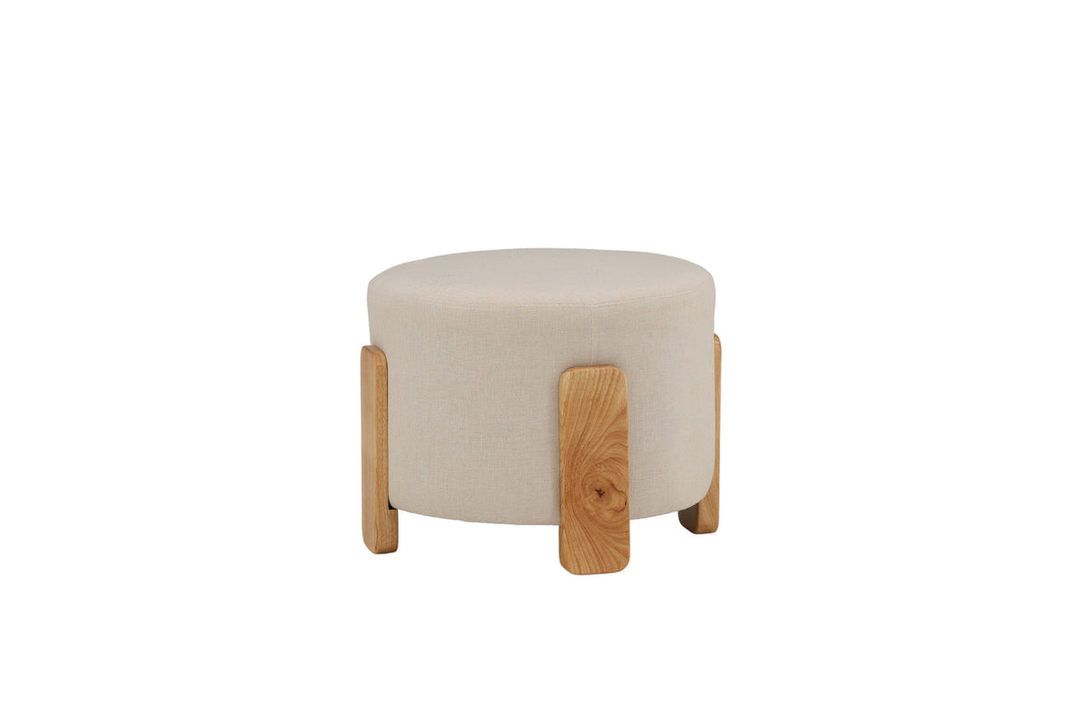 Coffey Ottomane / Pouf in Weiss präsentiert im Onlineshop von KAQTU Design AG. Ottoman ist von Venture Home