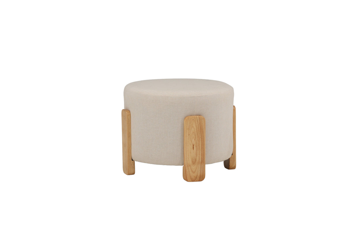 Coffey Ottomane / Pouf in Weiss präsentiert im Onlineshop von KAQTU Design AG. Ottoman ist von Venture Home