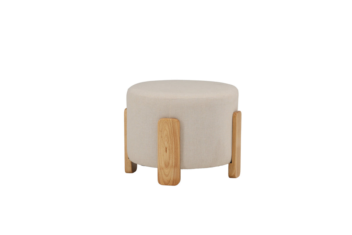Coffey Ottomane / Pouf in Weiss präsentiert im Onlineshop von KAQTU Design AG. Ottoman ist von Venture Home